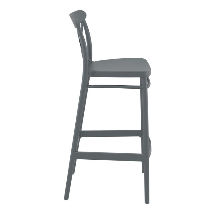 Siesta Cross Bar Stool 75cm (Dry Bar Height) - Anthracite