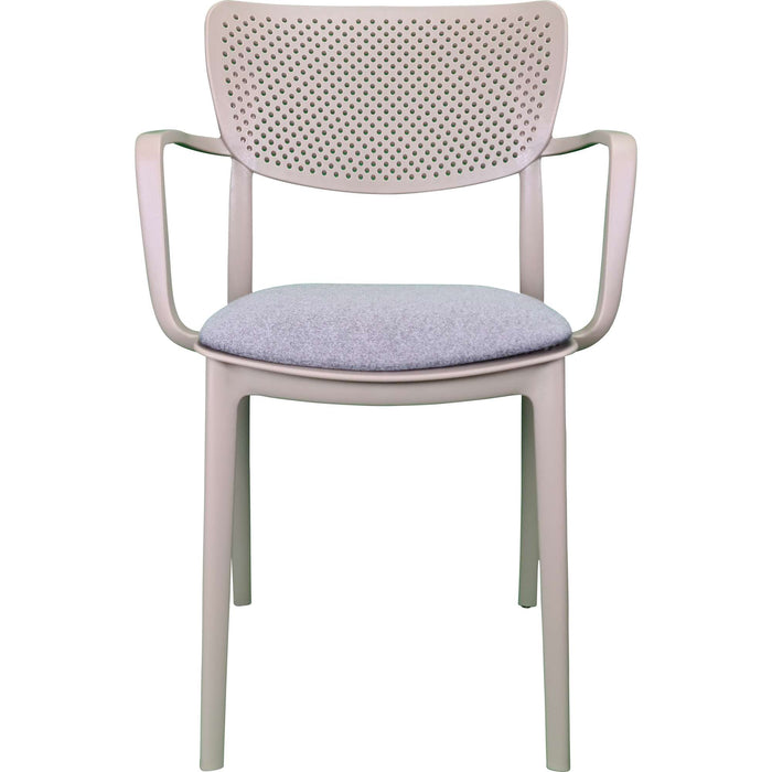 Siesta Loft Arm Chair - Taupe with Anthracite Fabric Cushion