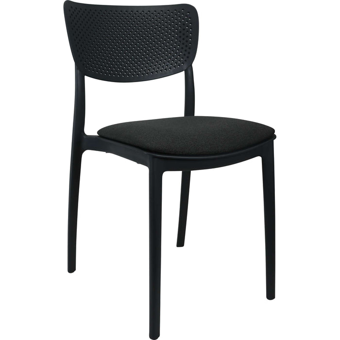 Siesta Lucy Chair - Anthracite with Anthracite Fabric Cushion