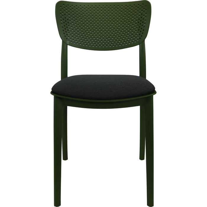 Siesta Lucy Chair - Olive Green with Anthracite Fabric Cushion