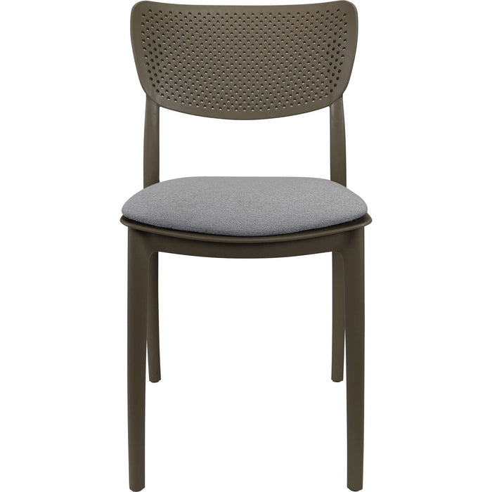 Siesta Lucy Chair - Taupe with Light Grey Fabric Cushion
