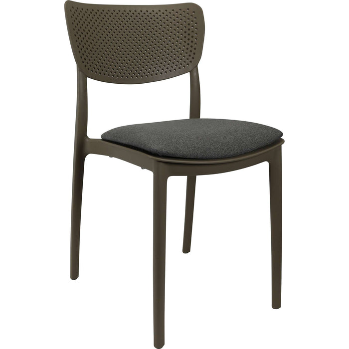 Siesta Lucy Chair - Taupe with Taupe Fabric Cushion