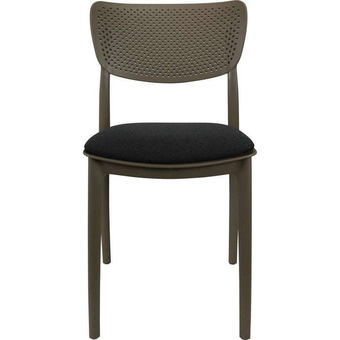 Siesta Lucy Chair - Taupe with Anthracite Fabric Cushion