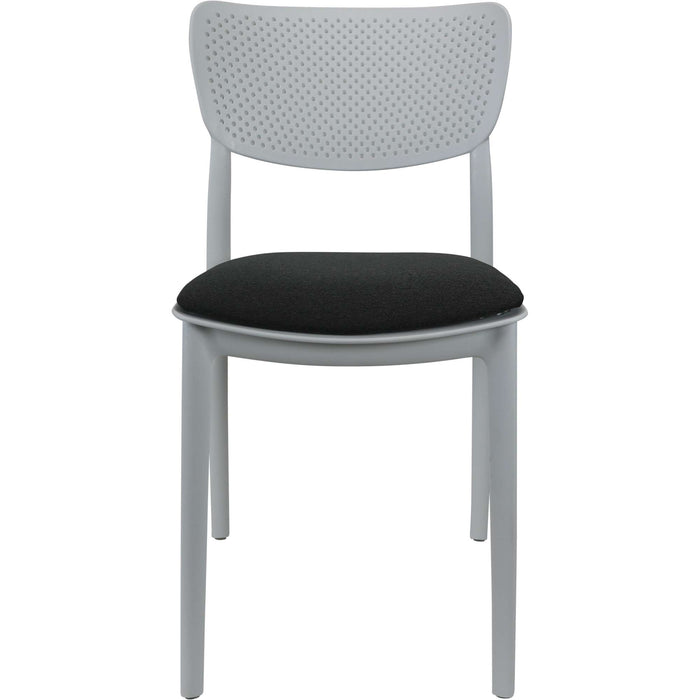 Siesta Lucy Chair - White with Anthracite Fabric Cushion
