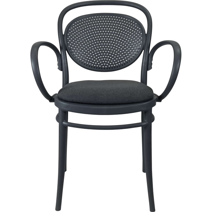 Siesta Marcel XL Arm Chair - Anthracite with Anthracite Fabric Cushion