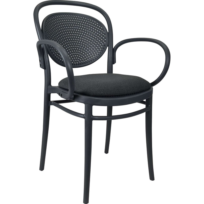 Siesta Marcel XL Arm Chair - Anthracite with Anthracite Fabric Cushion