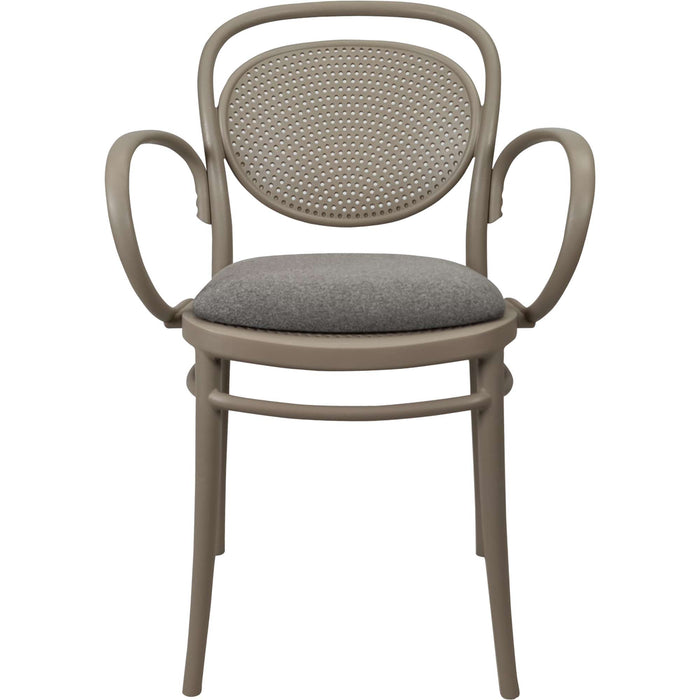 Siesta Marcel XL Arm Chair - Taupe with Taupe Fabric Cushion