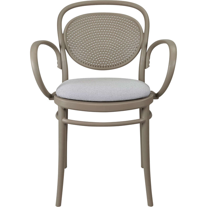 Siesta Marcel XL Arm Chair - Taupe with Light Grey Cushion