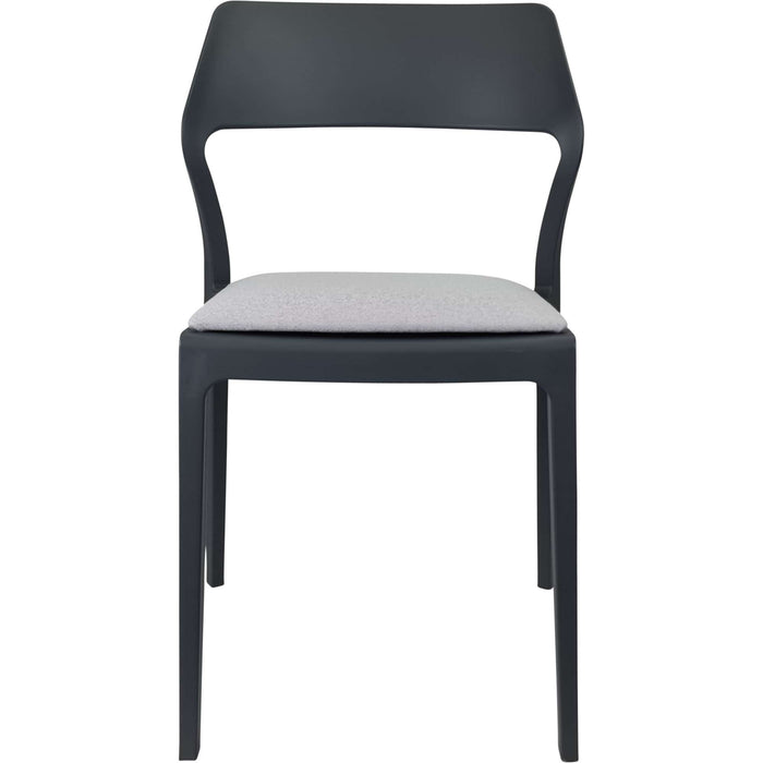 Siesta Snow Chair - Anthracite with Light Grey Fabric Cushion