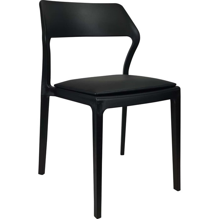 Siesta Snow Chair - Black with Black Vinyl Cushion