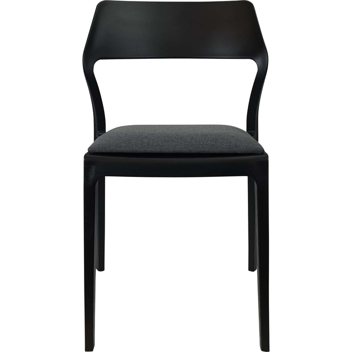 Siesta Snow Chair - Black with Anthracite Fabric Cushion