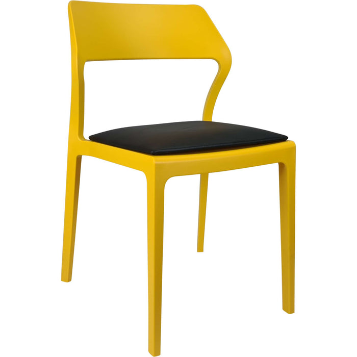 Siesta Snow Chair - Mango with Black Vinyl Cushion
