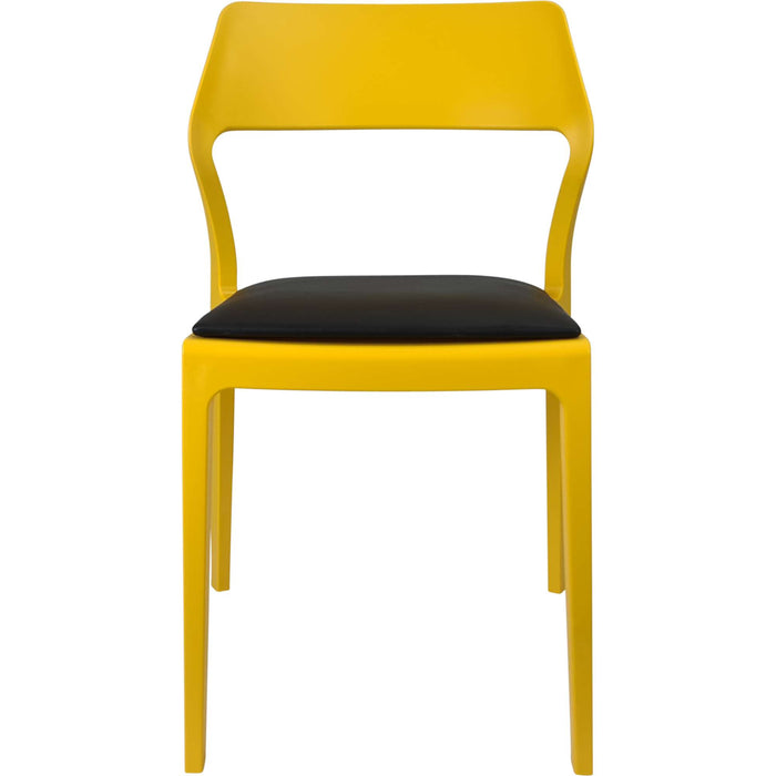 Siesta Snow Chair - Mango with Black Vinyl Cushion
