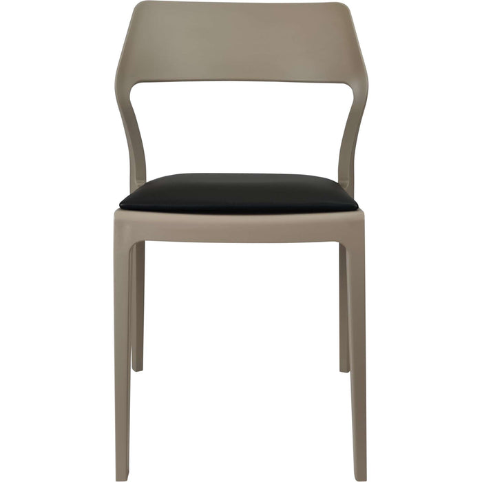 Siesta Snow Chair - Taupe with Black Vinyl Cushion