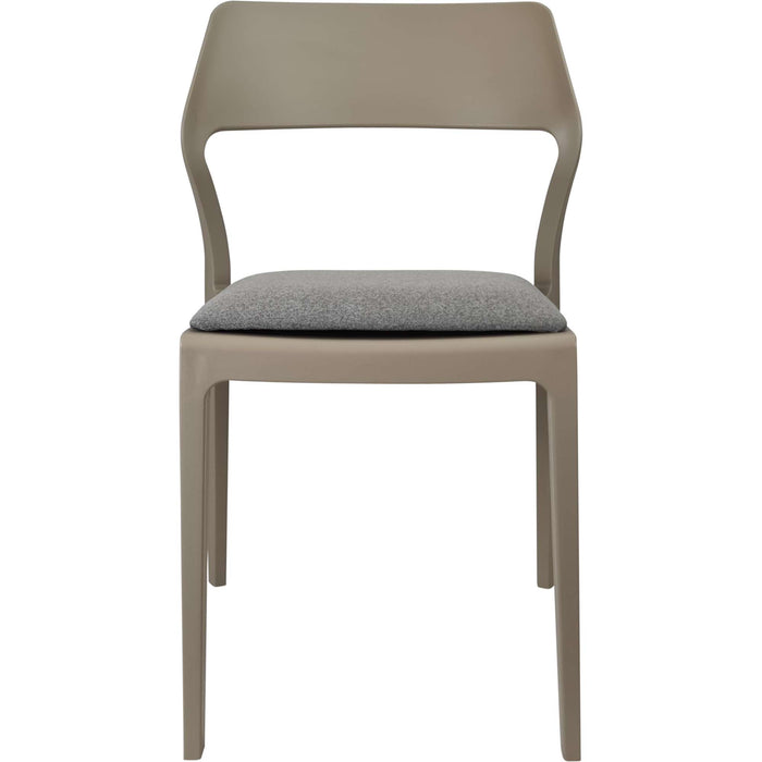 Siesta Snow Chair - Taupe with Taupe Fabric Cushion