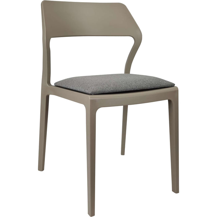 Siesta Snow Chair - Taupe with Taupe Fabric Cushion