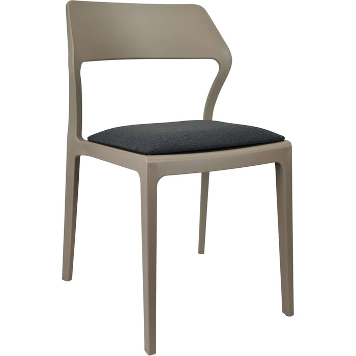 Siesta Snow Chair - Taupe with Anthracite Fabric Cushion