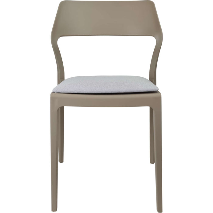 Siesta Snow Chair - Taupe with Light Grey Fabric Cushion