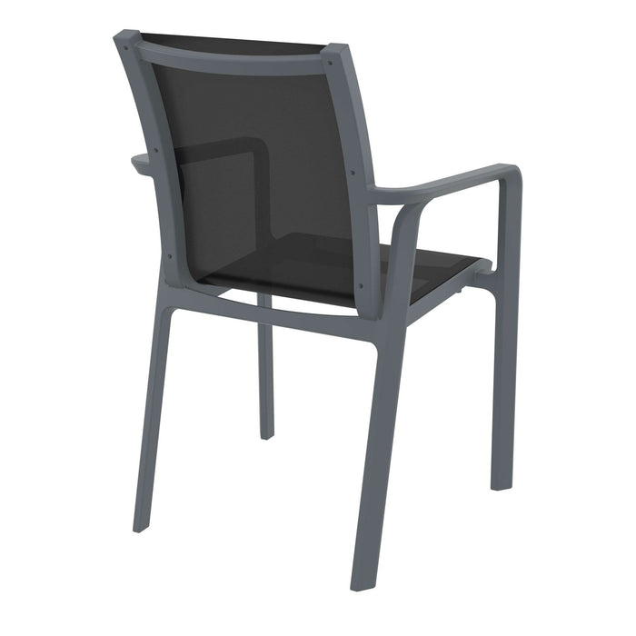 Siesta Pacific Arm Chair - Anthracite/Black