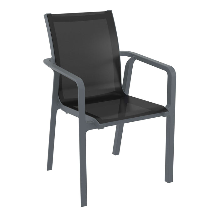 Siesta Pacific Arm Chair - Anthracite/Black