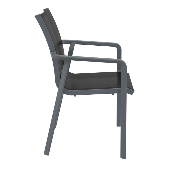 Siesta Pacific Arm Chair - Anthracite/Black