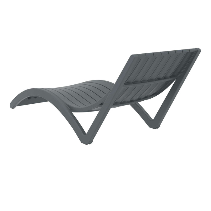 Siesta Slim Sun Lounger - Anthracite