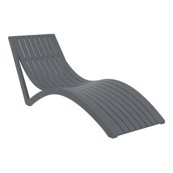 Siesta Slim Sun Lounger - Anthracite