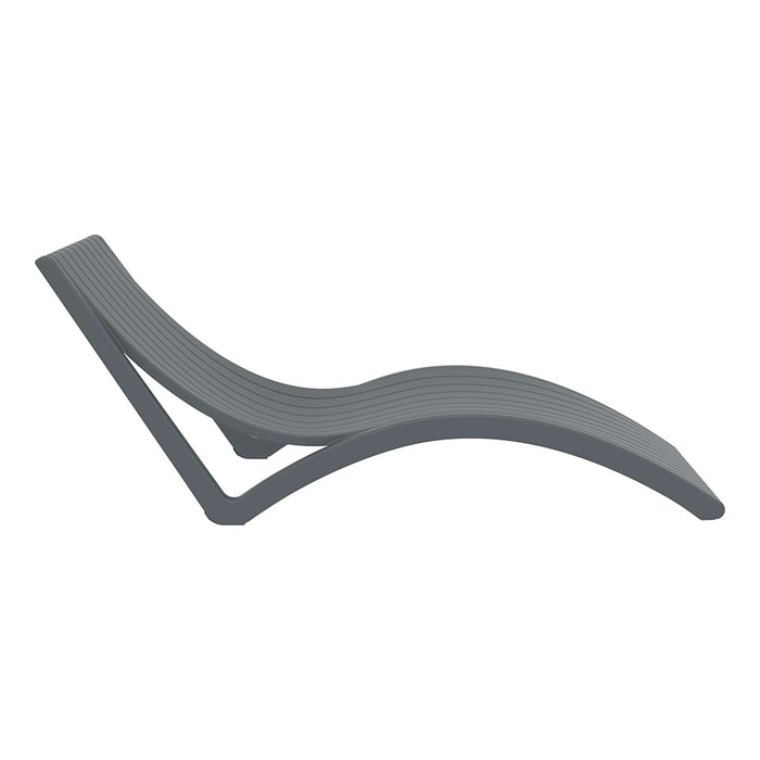 Siesta Slim Sun Lounger - Anthracite