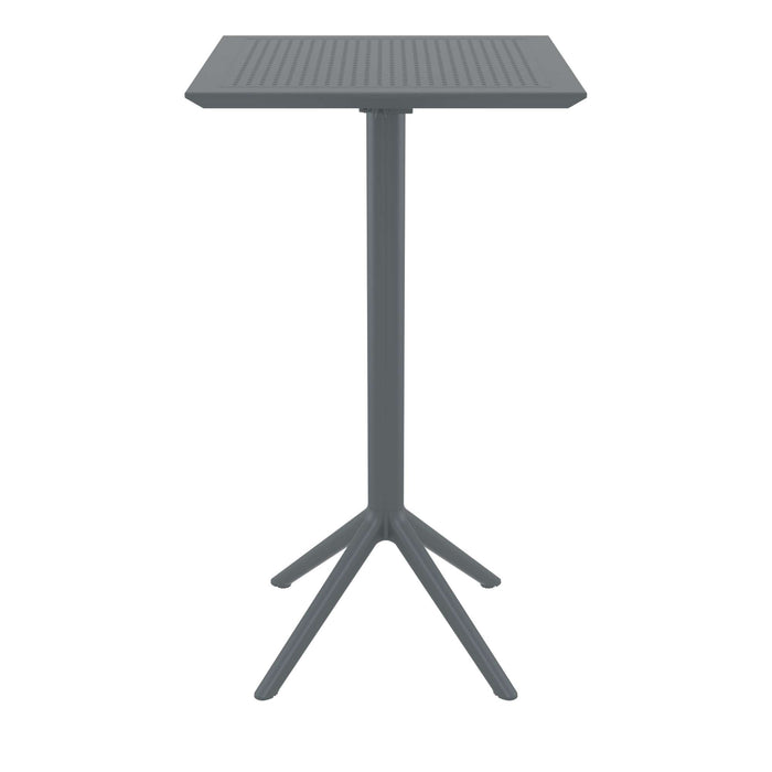 Siesta Sky Folding BAR Table 60 Square - Anthracite