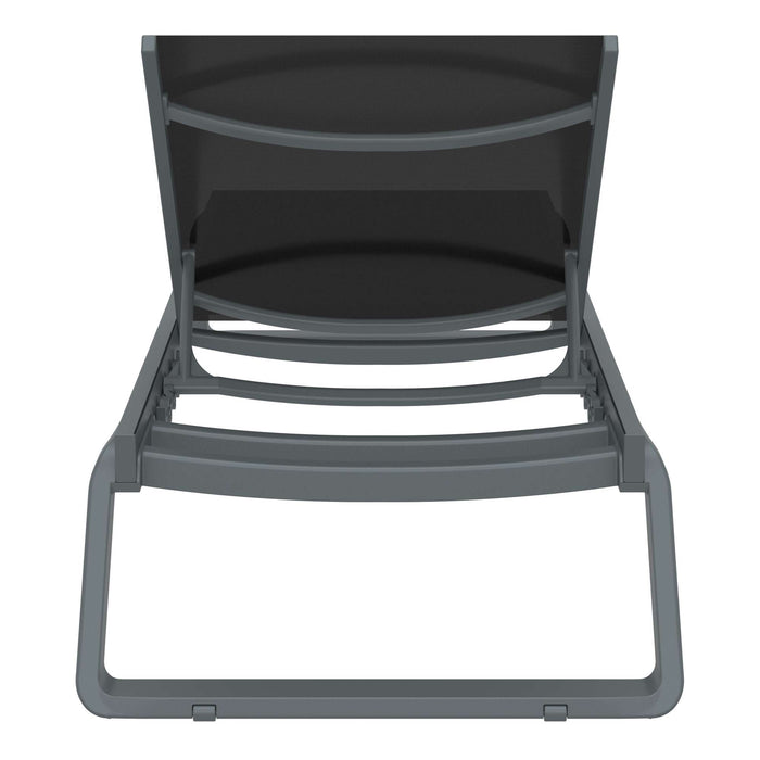 Siesta Tropic Sun Lounger Dark Grey & Black