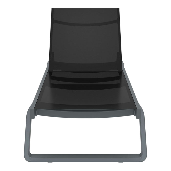 Siesta Tropic Sun Lounger Dark Grey & Black