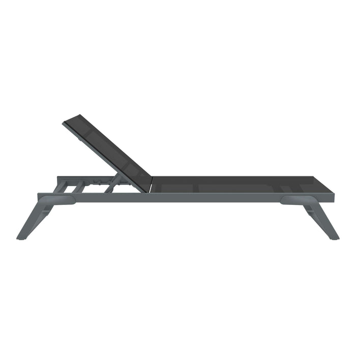 Siesta Tropic Sun Lounger Dark Grey & Black