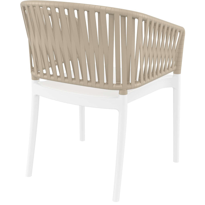 Siesta Portofino Armchair - White/Taupe