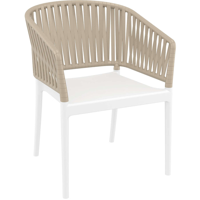 Siesta Portofino Armchair - White/Taupe