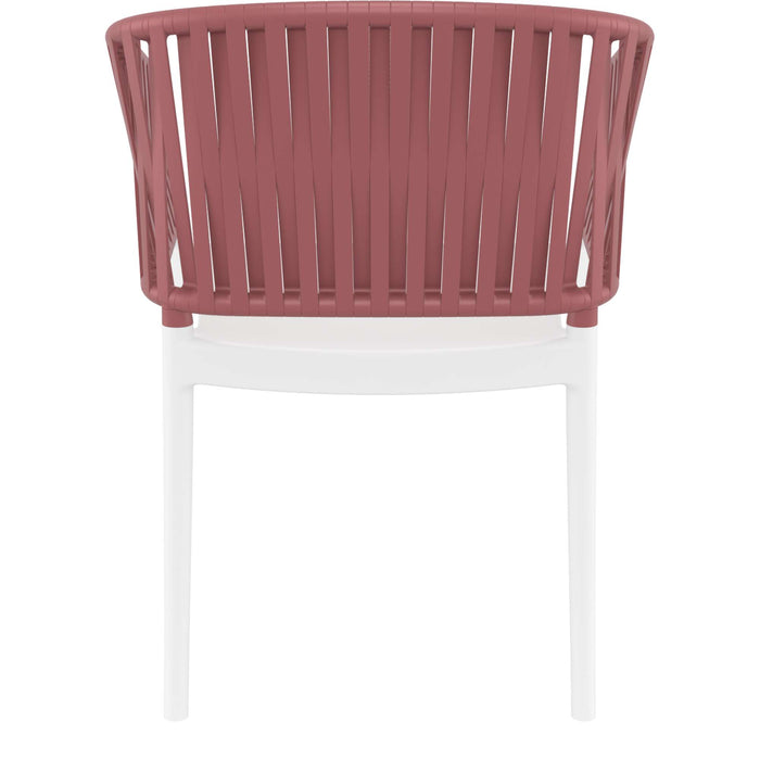Siesta Portofino Armchair - White/Marsala