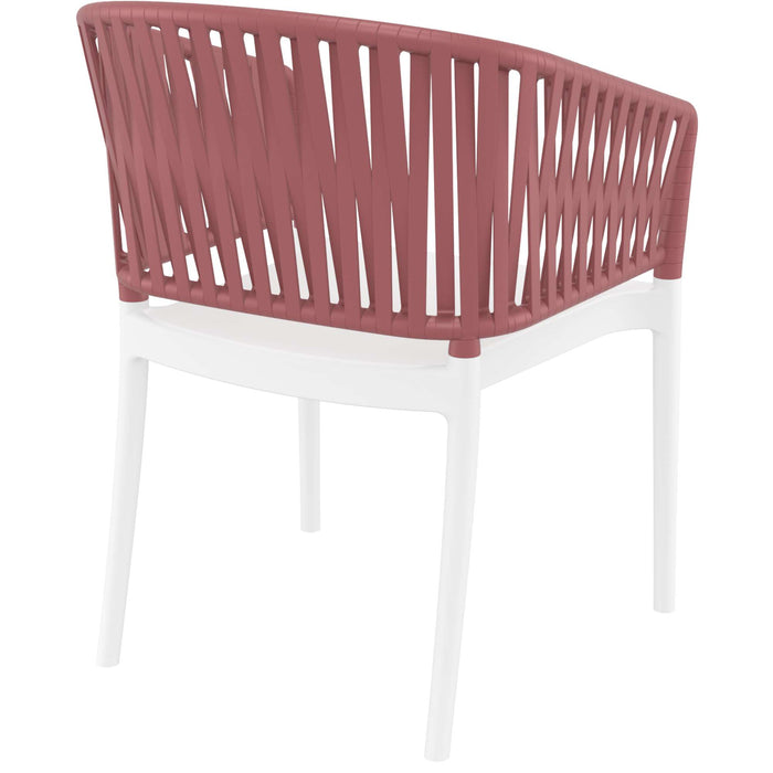 Siesta Portofino Armchair - White/Marsala