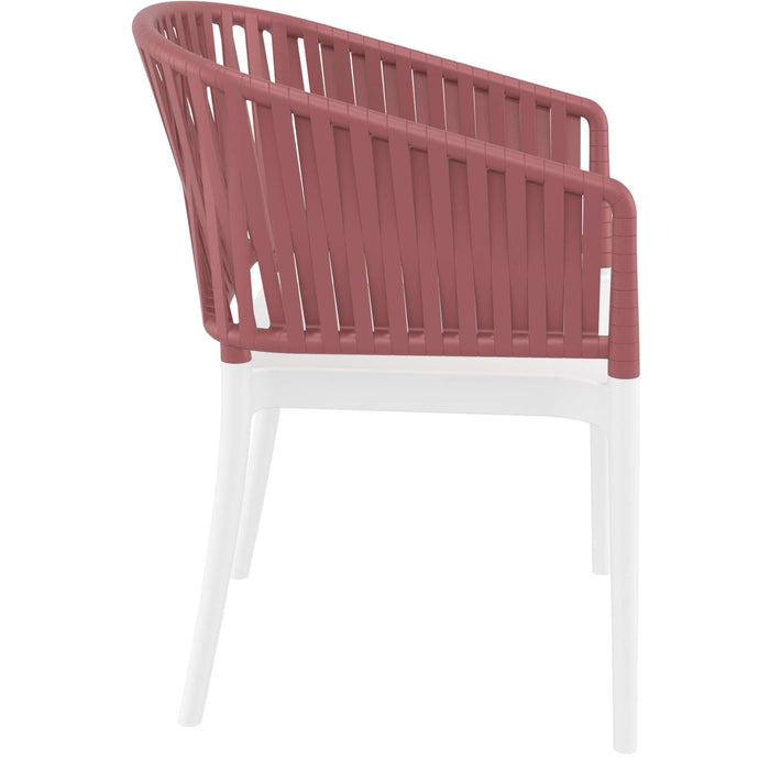 Siesta Portofino Armchair - White/Marsala