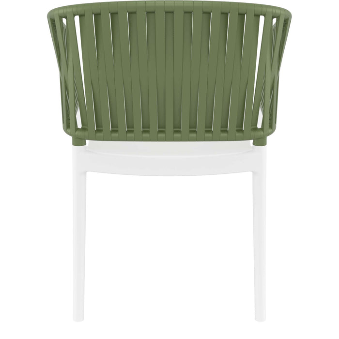 Siesta Portofino Armchair - White/Olive Green
