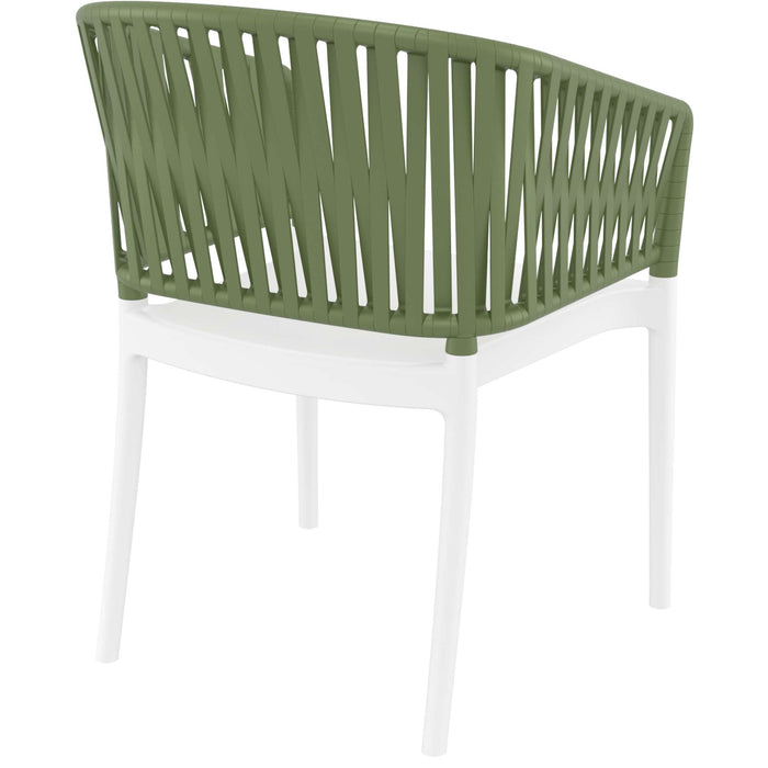Siesta Portofino Armchair - White/Olive Green