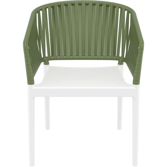 Siesta Portofino Armchair - White/Olive Green