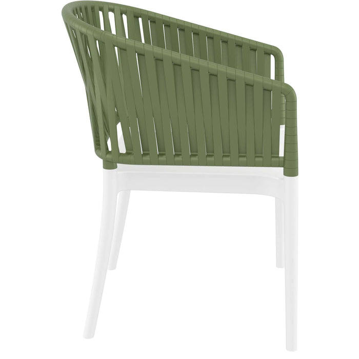 Siesta Portofino Armchair - White/Olive Green