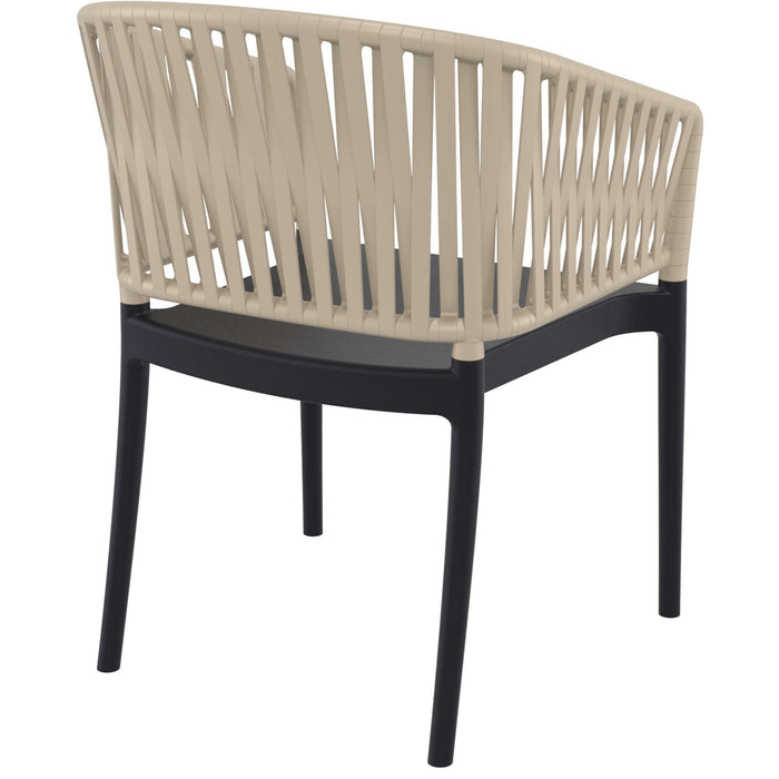 Siesta Portofino Armchair - Black/Taupe