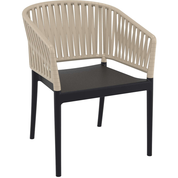 Siesta Portofino Armchair - Black/Taupe
