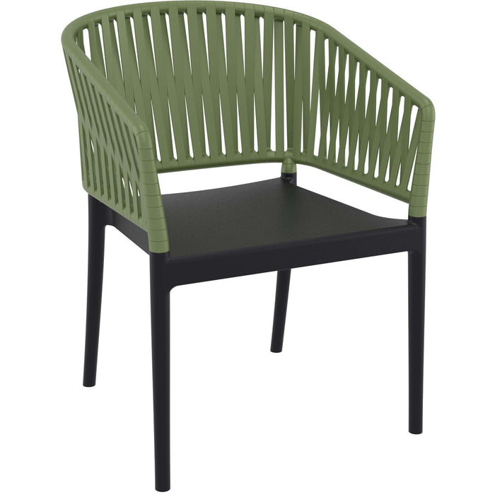 Siesta Portofino Armchair - Black/Olive Green