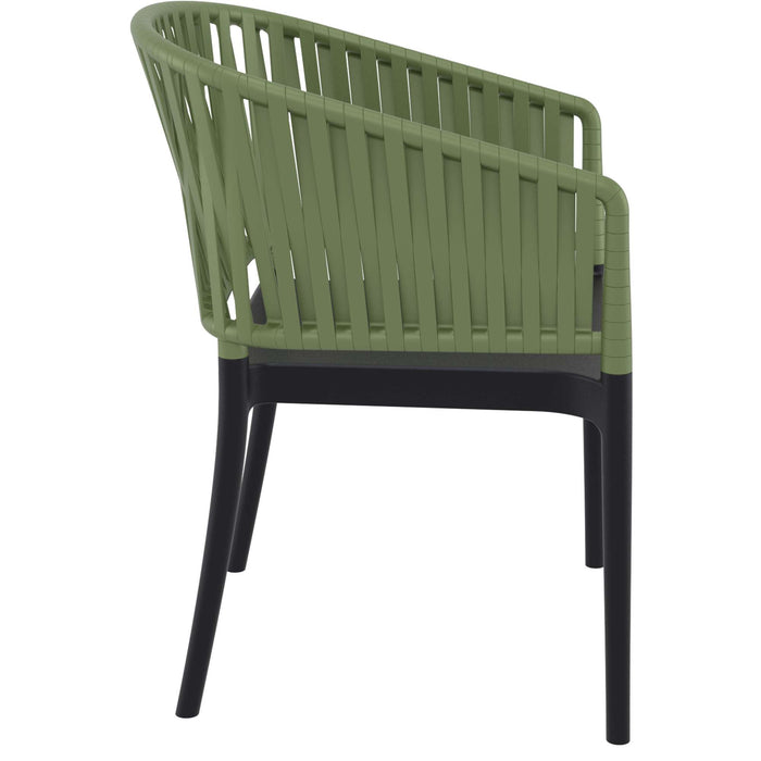 Siesta Portofino Armchair - Black/Olive Green
