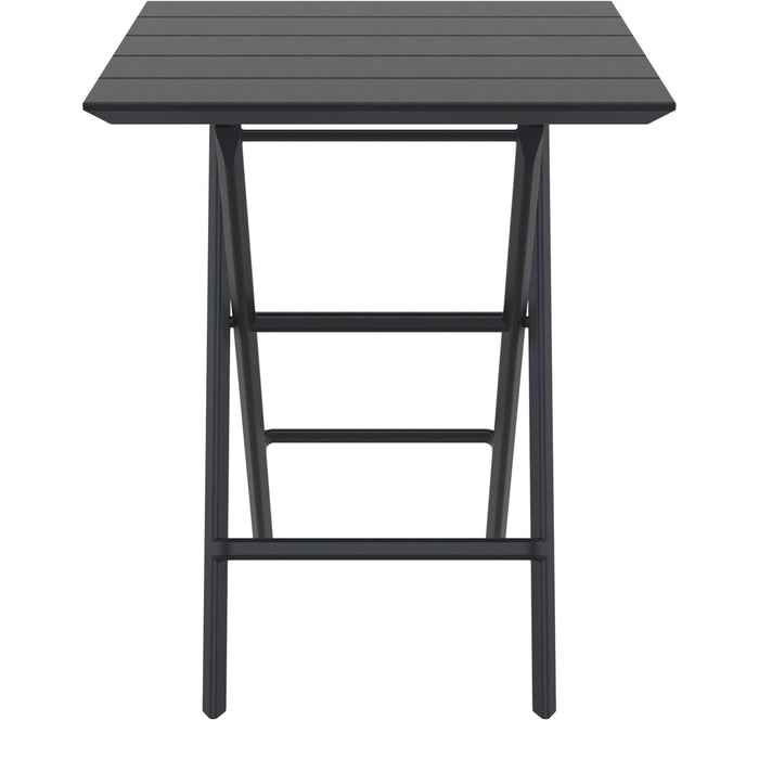 Siesta Helen Folding Table 60 Square - Black