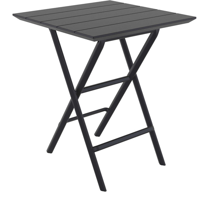 Siesta Helen Folding Table 60 Square - Black