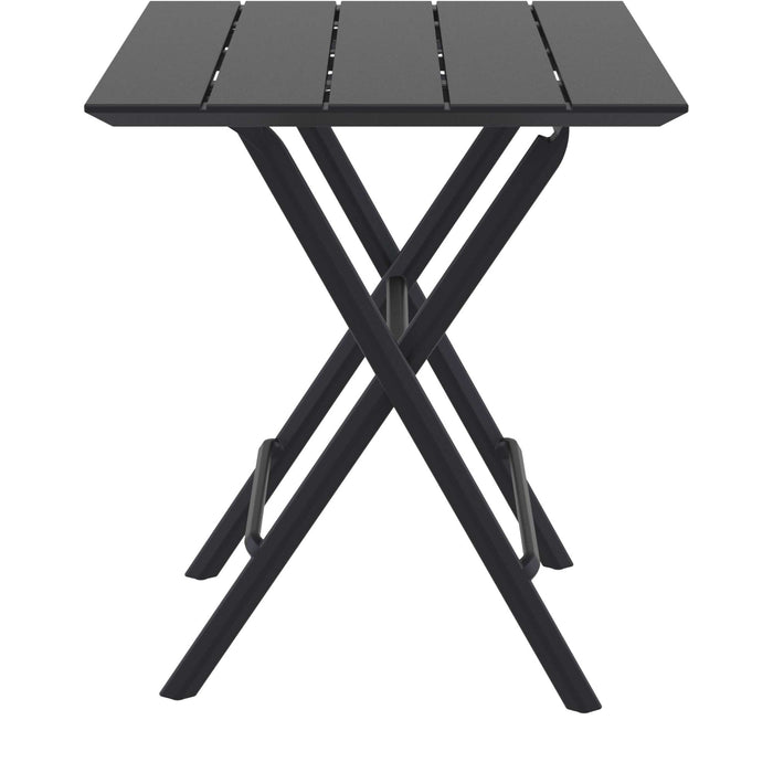 Siesta Helen Folding Table 60 Square - Black