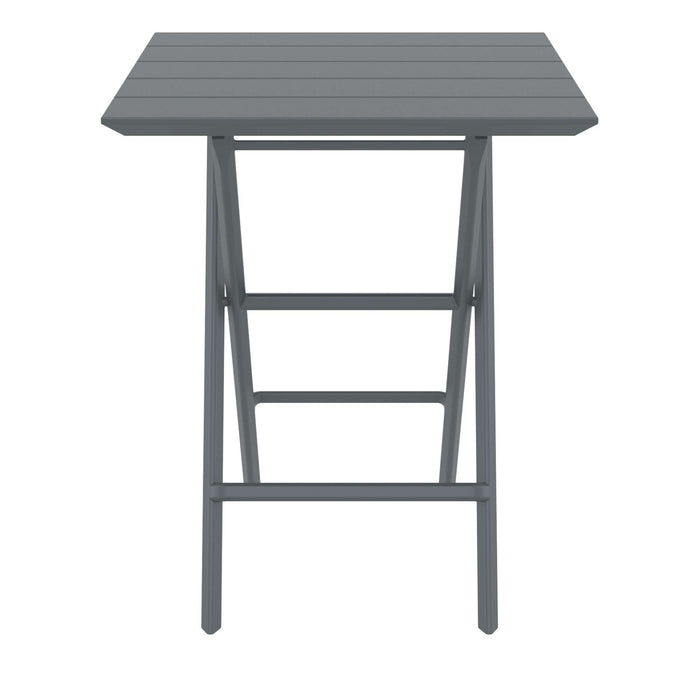 Siesta Helen Folding Table 60 Square - Dark Grey