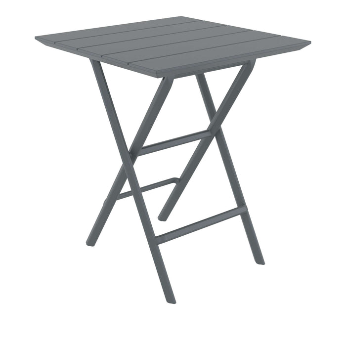 Siesta Helen Folding Table 60 Square - Dark Grey